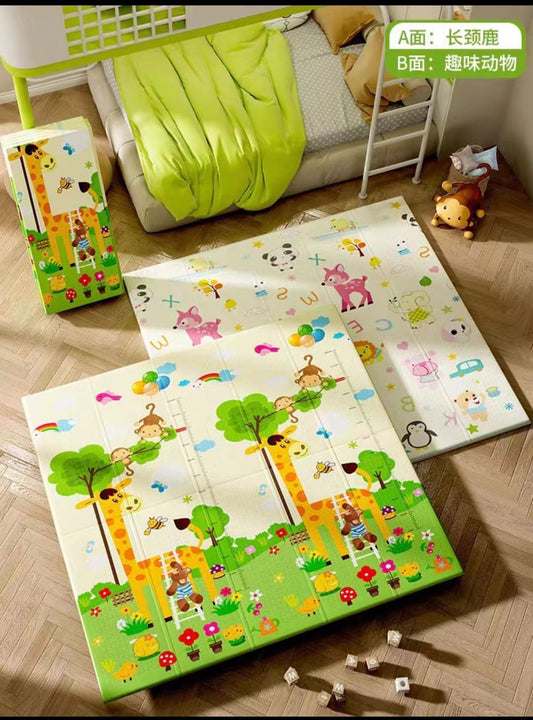 Foldable Puzzle Playmat Game – Padded Foam Crawling Baby PlayMats