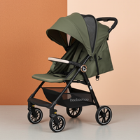 Baobaohao A6 Baby Stroller, Lightweight & Foldable Travel Pram for Newborns & Toddlers – Olive Green