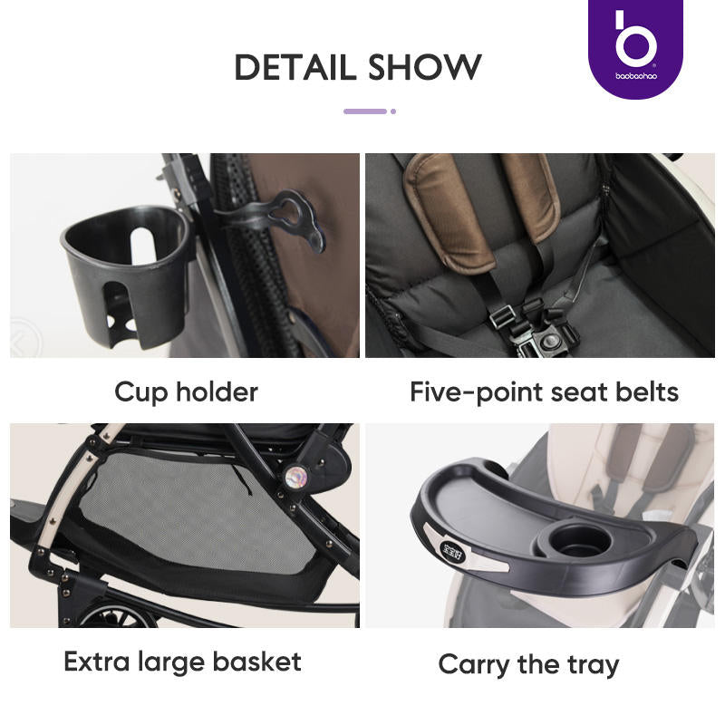 Baobaohao Stroller Comes with Rocker & Dining | Premium Quality